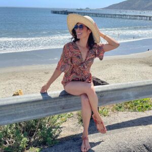 Pilar Holland Instagram - Found my hat @gabyfkool .... or rather your hat 🤭☀️

#beachvibes #summerfashion #bohochic #shine #goodvibes #protectyourskin #summerhat #summervibes