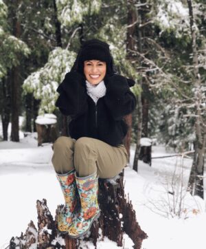 Pilar Holland Instagram - Throwing it back to the first couple weeks of the apocalypse and hiding out in the mountains with my cousin @iamambervaldez. What an adventure this past month has been? So many new experiences. I learned how to file for unemployment. I learned how to decock my gun. I learned how to bake at elevation. I learned how to make plant food out of eggs shells. I started learning qigong. I shoveled snow out of a driveway for the first time. I learned how to set up a generator in case the power goes out. And we’ve got another month to go! Whatchu been up to these past few weeks?