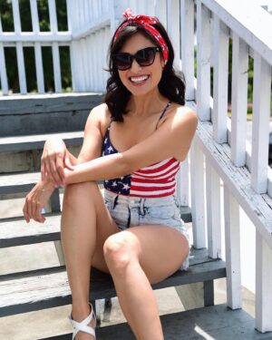Pilar Holland Instagram - I’ve been thinking about this post for awhile now. I’ve had many conversations on what this 4th of July “should” signify, what to post about, or how to celebrate. The significance of this 4th of July for me is the freedom to continually have conversations with all the people in my life about all aspects and structures of our society, how to behave within them, and how to improve upon them. That is most certainly something I can celebrate, the freedom and openness to express our views and learn from each other. We all see the world through a different lense, we should be able to express our ideas and have an open dialogue without being attacked by either side. We shouldn’t be canceling each other out. When we shut each other out and put each other down, we can’t fix our country’s problems. If we can’t come together, how do we expect the rest of the world to? This year, I’m celebrating the America I envision for us all. #futureofamerica #futureisbright 
.
Watch @krystalmball and @esaagar on Rising @thehill on @youtube to see how it’s done. 🇺🇸 
.
Also, huge shoutout to @kevybaby_socal for these beautiful pics. You make my heart happy. Grateful and blessed to have you in my life. 📸💞
.
Be safe out there this weekend everyone. 😎