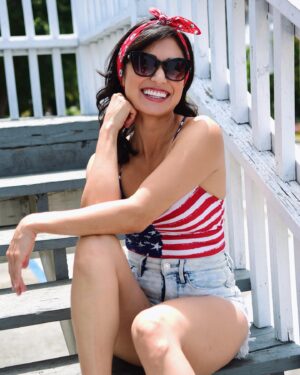 Pilar Holland Instagram - I’ve been thinking about this post for awhile now. I’ve had many conversations on what this 4th of July “should” signify, what to post about, or how to celebrate. The significance of this 4th of July for me is the freedom to continually have conversations with all the people in my life about all aspects and structures of our society, how to behave within them, and how to improve upon them. That is most certainly something I can celebrate, the freedom and openness to express our views and learn from each other. We all see the world through a different lense, we should be able to express our ideas and have an open dialogue without being attacked by either side. We shouldn’t be canceling each other out. When we shut each other out and put each other down, we can’t fix our country’s problems. If we can’t come together, how do we expect the rest of the world to? This year, I’m celebrating the America I envision for us all. #futureofamerica #futureisbright 
.
Watch @krystalmball and @esaagar on Rising @thehill on @youtube to see how it’s done. 🇺🇸 
.
Also, huge shoutout to @kevybaby_socal for these beautiful pics. You make my heart happy. Grateful and blessed to have you in my life. 📸💞
.
Be safe out there this weekend everyone. 😎