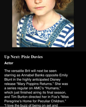Pixie Davies Instagram - Thank you @variety for including me in your 2018 Young Hollywood Impact Report 💕🐭🦄🌸