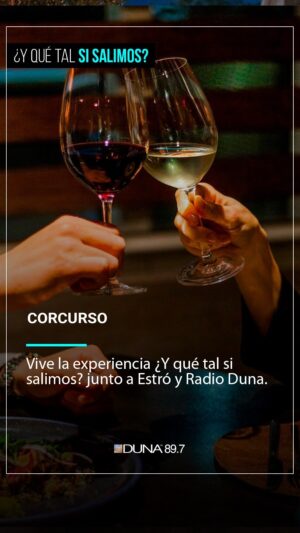 Polo Ramírez Instagram - ¡Estamos de aniversario #Duna28 y queremos que celebres con nosotros! Por eso sortearemos una comida para dos personas en el restaurante @estrosantiago del @ritzcarltonsantiago ✨.

¿Cómo participar?
- Sigue las cuentas de @radioduna, @estrosantiago @ritzcarltonsantiago 
- Etiqueta a la persona con la que te gustaría vivir esta experiencia. 
- Comparte esta publicación en tus historias y etiquétanos.

El sorteo se realizará el 30 de octubre.

.
#estró #ritzcarlton