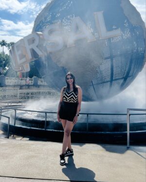 Pooja Jhaveri Instagram - What I wore at my 3 day trip to Orlando ! 

Currently packing for my next trip but this is what I packed for my trip to Orlando !!
We exactly knew what our days were going to look like. So we packed just what we needed. 

For the day to universal studio i wanted to make sure I wear something that is comfortable at the same time classy. And what better than black and white combination? 
Paired my @nike dunks to complete the look and keep it comfy ! 

The day at the Disney world had to be fun dressing. Brought out my wide legged jeans and the most colorful top I had in my closet to go with. I also accessorized it with a Mickey headband just to feel cute all day 🥰 after all disneyworld is all about that !! ❤️
One of the days between disneyworld and universal studios was a chill day at the resort and meeting friends, so I kept it casual, had a dress and a top with white pants packed, ended up wearing the top and white pants, but don’t have a picture of it 🤦🏻‍♀️

The last day was my favorite ofcourse as it was a beach day. We went to the cocoa beach Florida and since this trip was so much colorful, I ended up packing the most colorful swimsuit, and it worked out perfectly as the colors looked so good against the blue water and white sand… you can see in the first picture. 

So that was about Orlando, any guesses where am I heading next ?? 🤫🏔️🚞🥰

#traveldiaries #wiw #travelpacking #packinghacks #tipsandtricks #reccomended #outfitinspiration #influencer #fashion #fashionblogger #fashionstyle #travel #travelwithme #traveling #travelphotography #travelblogger #travelgram