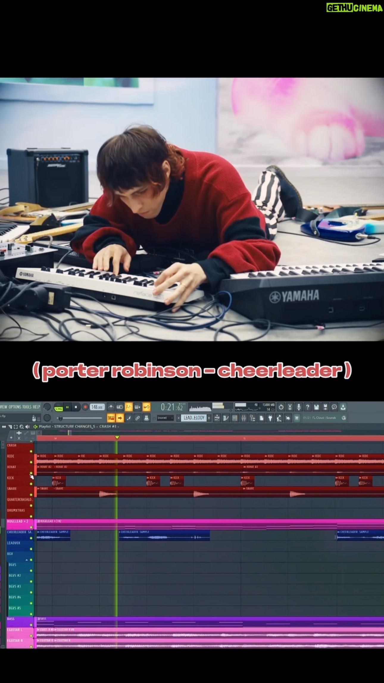 Porter Robinson - 34.1K Likes - music video VS. the song’s project file :3