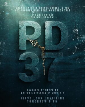 Prajwal Devaraj Instagram - #pd37 first look tomorrow at 6pm