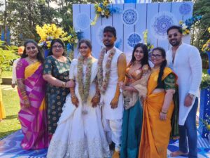Prajwal Devaraj Instagram - The #Fava wedding scenes!❤️❤️
.
So happy for u two! @faizu9 @varshitaprasad