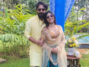 Prajwal Devaraj Instagram - The #Fava wedding scenes!❤️❤️
.
So happy for u two! @faizu9 @varshitaprasad