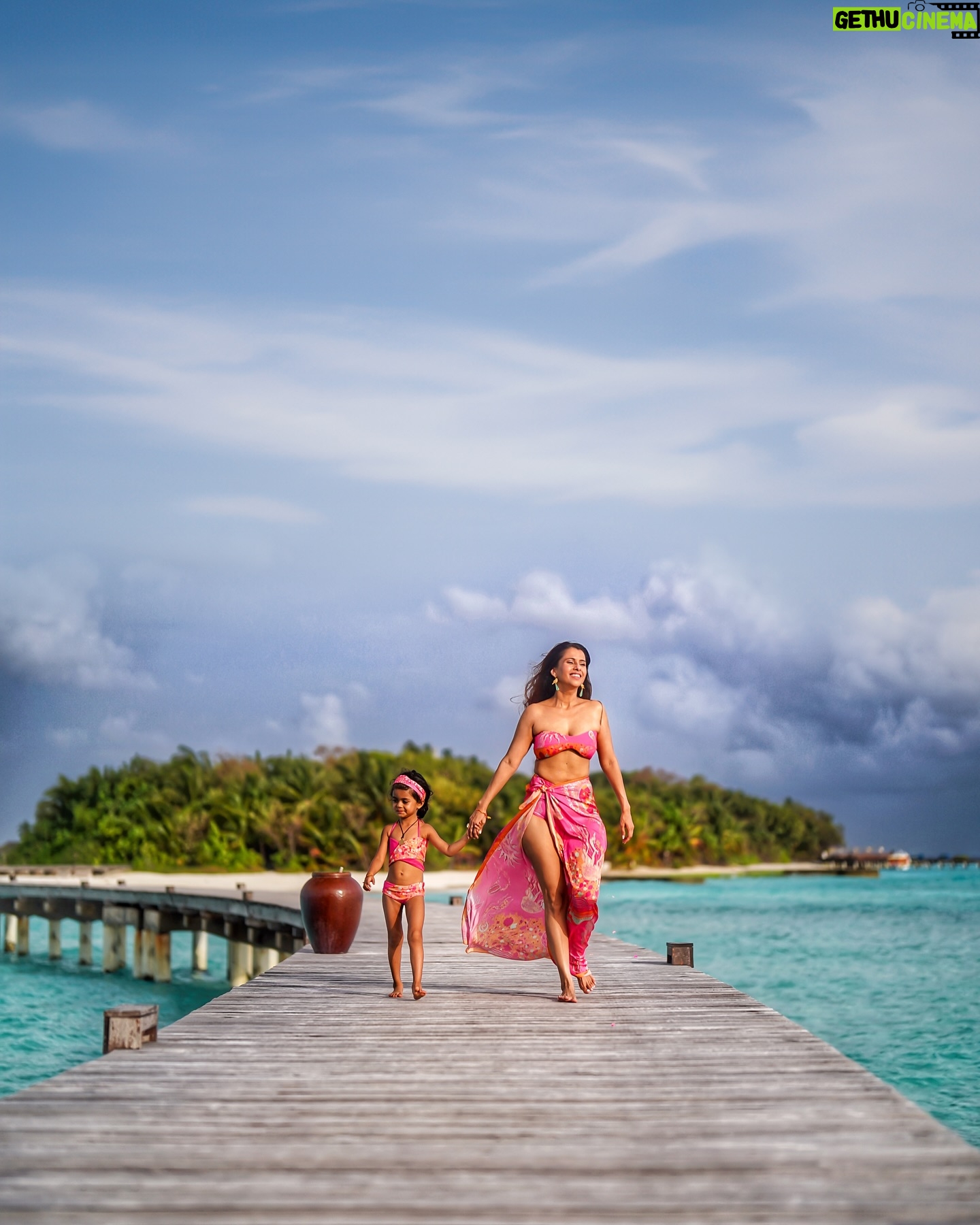 Pranitaa Pandit - 22.1K Likes - Hand in hand, heart to heart, exploring paradise with my little one 🌴❤️ Swipe Left
At - @coco_resorts
Our Outfit - @tizzi.official
#TwinningInParadise #MaldivesMagic #MomAndMini #UnbreakableBond #IslandAdventures #FamilyTime #HeartFullOfLove #PreciousMoments #MotherhoodJoy #IslandMemories #cocoboduhithi #cocomoments #trulymaldivianhiddengem