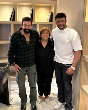 Prem Instagram - Thank u so much @kvn.productions @darshanthoogudeepashrinivas @duttsanjay @rakshitha__official love u all 🙏🙏🙏❤️❤️❤️