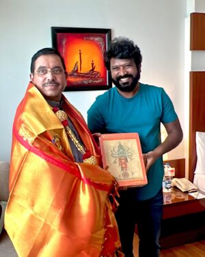 Prem Instagram - It’s a pleasure moment with @pralhadvjoshi sir. #MinisterofParliamentaryAffairsofIndia, thank you for ur humbleness And for great time in your busy schedule 
#BJP4karnataka #bjp4india