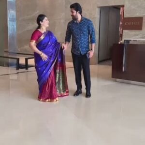 Prem Kumar Instagram - #1streels #50daysofಕಾಂತಾರ🔥 
🎉 Congratulations @sapthami_gowda @rishabshettyofficial sir 
VC:@ikarunya🤩
This Beautiful Saree🎁@nimmaamulya😍