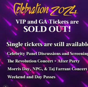 Prince Instagram - ITS A TAKEOVER - PRINCE CELEBRATION 2024 STARTS TODAY! ☔️💜
.
Only Single Tix Available now for the concerts (The Revolution, Morris Day, NPG), exclusive Prince content, panel discussions, Purple Rain musical sneak peak, etc. The Block Party on Saturday (rain or shine) at the Prince Mural is FREE 💜

#Prince #PurpleRain40 #PurpleRain #PaisleyPark #PrinceCelebration2024 #Minneapolis #TwinCities  #FirstAvenue #TheRevolution #TheStateTheatre #MorrisDay #NPG #LivWarfield #PrinceMural
