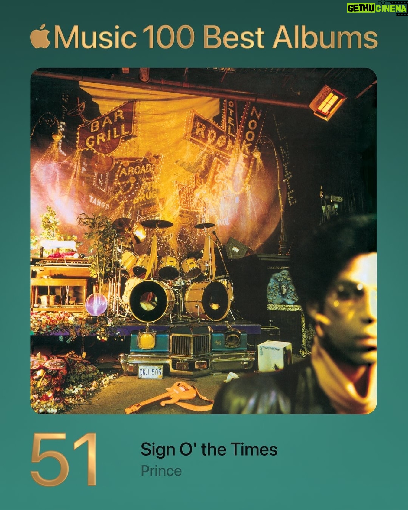 Prince - 15.7K Likes - Only 5 artists had more than one album on the top 100. Let us know your thoughts? @applemusic named Sign O’ The Times the 51st album on their #100BestAlbums of all time list!