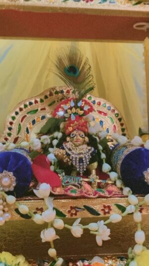 Priya Choudhury Instagram - Happy Janmashtami 🙏 Jai Shri Krishna 🙏 

Loving this beautiful decoration on this auspicious day by @panda._.alisha .