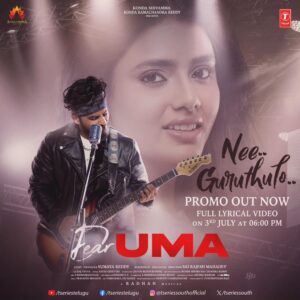 Pruthvi Ambaar Instagram - The essence of love captured in 'Nee Guruthulo' – promo out now! ❤️🎵

Song releasing tomorrow.

@pruthvi_ambaar_official
@sumaya_reddy

#SaiRajeshMahadev @radhan_music @t.raj2017
@tseriessouthofficial
@sumachitraarts @pro_saisatish