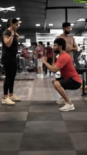 Pruthvi Mukka Instagram - We’re excited to say that the squat bandwagon has arrived, and it’s here to stay. If this powerful move isn’t in your exercise repertoire yet, it should be! 

Not everyone fits a “textbook” bone structure. Variation in the way our hips are formed will impact how we move and how we squat. It is important to squat for your anatomy, mobility and stability; balancing and aligning the posture are important factors to be taken into consideration.

And mastery in lifting comes when one finally decides to be patient, and take enough time to lift correctly everytime you touch the barbell.

It was a great session with Prithvi, we just learnt some basics, we have a long way to go… there’s a lot more to learn... but it’s just the beginning. 
#Squat #gymlife #wellbeing #health #fitness

#fitness #gym #workout #fitnessmotivation #fit #motivation #bodybuilding #training #health #lifestyle #instagood #fitfam #healthylifestyle #sport #gymlife #healthy #personaltrainer #crossfit #instagram #muscle #fitnessmodel #follow #fashion #exercise #like #weightloss #model #bhfyp
