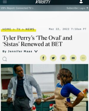 Ptosha Storey Instagram - It’s Official !!! “The Oval” RENEWED for Season 4 and “Sistas” season 5 . Yasss!!! 🔥THANK  YOU  to all the Fans ,Family and Friends who watch @theovalonbet week after week . We thank you.  We love you . We appreciate you 😍🙏🏾😍

#theoval 
#sistas
#Theovalonbet
#variety 
#Renewedseason4
#blessingsuponblessings 
#grateful