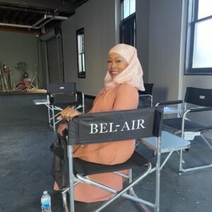 Ptosha Storey Instagram - Hey Family! Catch me on Peacocks “ Bel Air “ as the mother of JAZZ @jordanljones . Oh Wait ….. I’m his real mother too. 
AYEE ! A son so nice , I get him twice . Look at God! 🙏🏾❤️🙏🏾
(Swipe)

#tvmom 
#realmom 
#Ep4
#Blessed
#proudmoment 
#actorslife 
#gueststarring 
#artimatateslife 
#belairpeacock 
#belair 
#peacock 
#warnerbros