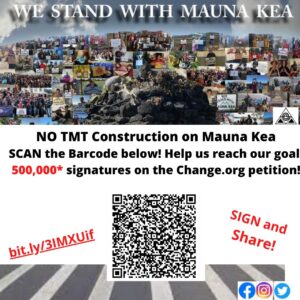 Pua Case Instagram - In commemoration of June 24, 2015, please sign and share the No Construction of the TMT on Mauna Kea Petition far and wide, weʻre so close to our goal. Weʻre at 493,319 signatures today. Together we can reach 500,000!
Link in mkea.info bio. Check out my fb page for photos of June 24, 2015. 
As we continue to stand for Mauna Kea, we know that there is No turning back for us not then, now or ever. Stand firm Lāhui, the mauna is still sacred, donʻt let anyone sway you or attempt to have you change your mind. WE will always be in this for the mauna, for all of Hawaiʻi and we will support our relatives in the pacific and around the world as they support us. Until the last aloha ʻāina! E hū ē Hū!