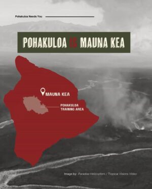 Pua Case Instagram - Kohala, Waimea, Hāmākua, please show up at the meeting if you can. Pōhakuloa, at the base of the mauna needs us all, the waters of Ka'ohe flow from the mountain under her lands, we hear and know well the sound of the bombing and the destruction and desecration to the heart lands of our people. It's hard to attend but let's do it for the 'Āina, for the mauna, for the wai and for each other. See you there. Aloha nui.