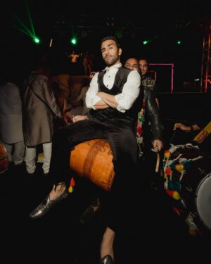 Pulkit Samrat Instagram - My journey to the altar was nothing short of a fairy tale, ignited by a single phone call to my dear friend @theanisha , which was filled with screams of excitement over the news of my upcoming wedding. Despite the absence of a set venue or date, I was unequivocally certain about one thing: my attire would be crafted by the incomparable Anamika Khanna. Our adventure began in the opulent @anamikakhanna.in Mumbai store, amidst the men’s section, but it was in the women’s section where we found our muse—a stunning piece of embroidery that captured my heart and set the theme for my wedding ensemble.

Anamika wasn’t the only magician behind my wedding wardrobe. For the Mehendi ceremony, @farazmanan was the clear choice. Despite his hectic schedule and the collection still being under development, Faraz crafted a breathtaking olive green outfit for me, allowing me to be the first to showcase his new collection. His dedication was a gift I couldn’t have been more grateful for.

As the wedding approached, the need for a Cocktail/Sangeet outfit became urgent. With just a week to spare, we were struggling to find someone who could encapsulate the essence of “shimmer” I desired. It was then that I was introduced to @rahulmishra_7 , and through the efforts of the wonderful Divya, I was adorned in an outfit that radiated shimmer and elegance, surpassing all expectations.

The Black Tie event demanded nothing less than perfection. Rohit Gandhi & Rahul Khanna were the craftsmen of choice for my tuxedo, presenting me with an array of swatches and patterns, making the selection process delightfully challenging. Surrendering to their expertise, the final piece was nothing short of spectacular, becoming one of my favorite looks. @rohitgandhirahulkhanna 

Anamika Khanna didn’t just stop with the wedding outfit; she designed my haldi and both my grah pravesh outfits, sealing my admiration for her forever.

Reflecting on my wedding journey, I’m overwhelmed with gratitude for these fashion pioneers who turned my dreams into reality. Their passion, creativity, and dedication made me the happiest groom alive. My heart is full, and wardrobe, a testament to their genius. 💓🕺