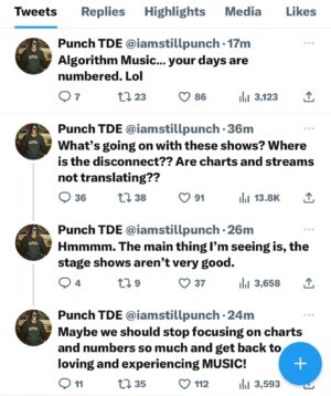 Punch Instagram - Focus on making great music.