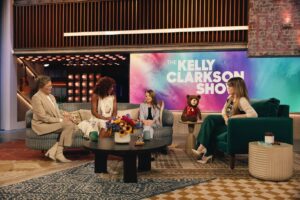 Pyper Braun Instagram - What an incredible day! First time in New York and first talk show to promote IMAGINARY. Thank you for sharing the moment @kellyclarksonshow ! 
•
What a blast visiting set, chatting with Kelly and meeting Laura, the best hype producer EVER. Thank you to the entire crew for having us!
•
Styled: @mrenriquemelendez 
Wearing: @stellamccartney & @abercrombiekids 
•
#kellyclarkson #talkshow #imaginaryfilm #teddybears #chauncy #everyoneneedsalaura #grateful #blessed #annettebening 
•
This would have never been possible without a huge team of people rooting for us! We love you all!
@lionsgate 
@lionsgatehorror 
@blumhouse
@tfgsocial