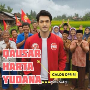Qausar Harta Yudana Instagram - Bismillah, gas laju!!! Politik hana kiroh-kiroh😉
Aneuk muda jet ke simbol semangat, tapi yang gawat mandum ureung aceh peugah lon kon aneuk aceh, ka di peugah aneuk jawa, haiiii bah lon peugah jino, dari lahe sampe jino lon ANEUK ACEH!!! Hana kompromi, bek di goreng2 lon aneuk jawa, …😂😉 
Sigo treuk kertah warna kuneng, psi numboi limong blah, QAUSAR HARTA YUDANA numboi sa
.
@psi_id