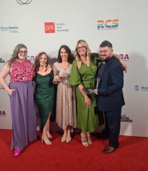 Rachel Corbett Instagram - What a treat to take out both original #podcast categories at last nights ACRAs and to celebrate the win with some of my amazing team. 
Shout out to all the incredible producers and hosts that work on our @novapodcastsofficial shows every day. 
This is truly a team win 🏆 
#podcastawards #acras2022