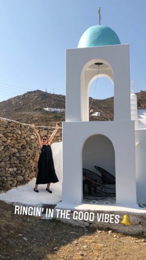 Rachel Corbett Instagram - Good vibes only! 🇬🇷 🔔