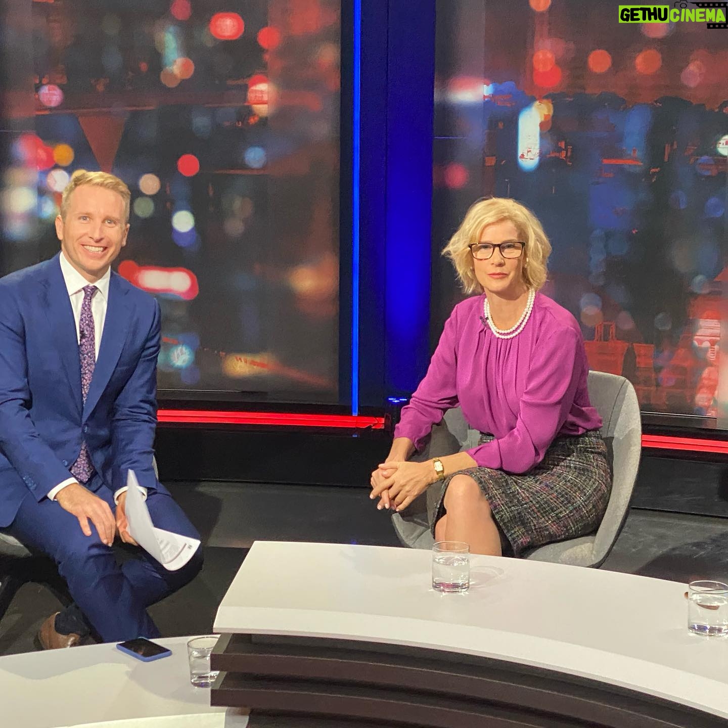 Rachel Griffiths - 1.4K Likes - Just wrapped #totalcontrolseason2 @abctv @blackfellafilms thanks to q&a @abctv for my arts meets real #ozpol and #hamishmacdonald for being such a sport . This year I admit I've gone the full Tingle . My homage to the smartest blonde in the country .