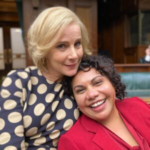 Rachel Griffiths Instagram - The ladies are back in the house . Last day Canberra  @blackfellafilms @abctv #totalcontrol such a joy working with the best #debmailman and a brilliant cast .