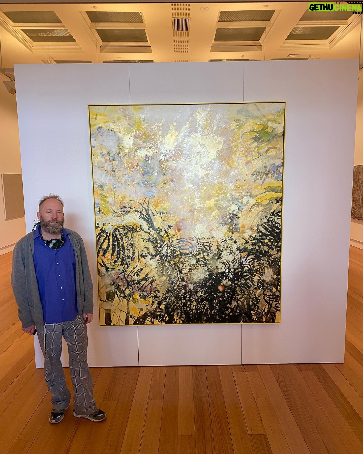 Rachel Griffiths - 1.2K Likes - 2021 Geelong contemporary art prize @geelonggallery proud of @andytaylorpainter's "outside:yesterday noon" 2020. "I love the thought that painting is about all these moments when the hand gets to play with the surface - there are thoughts , there are memories, and there is what you really see or saw, most of all there is the deep cut of our present. It started with a window view from a renter house long ago " - andytaylor.