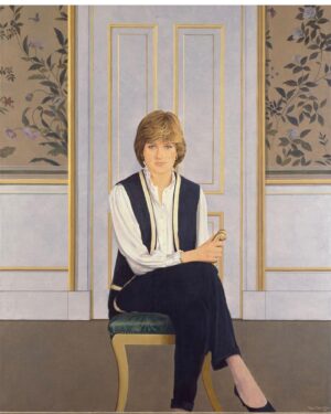 Rachel Griffiths Instagram - Delicate 80's- tastic portrait of Diana - 1981 by Bryan Organ @nationalportraitgallery London .