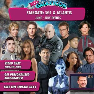 Rachel Luttrell Instagram - ⠀
Upcoming events with @galaxyconlive ⠀
Check the 🔗link in my bio for more information ⏰ ⠀
⠀
On Saturday, July 3rd at 2:00pm ET meet the cast of Stargate: Atlantis at @galaxyconlive! Join in One-to-One Video Chats, Get Personalized Autographs, and see a FREE Live Stream Q&A with the cast 🤩⠀
⠀
⠀
#GalaxyCon #StargateAtlantis #Stargate #liveevents ⠀