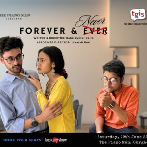 Rachel Sanchita Gupta Instagram - Would it be interesting to see women written by men?

Ages old battle of the sexes continues with on-stage couple - Kabir & Rachel. But you know who always wins! Oh.. you don’t? 
Well, have you ever been in a relationship? 
The sweetness of falling into it. The bitterness of falling out. The state of being confused about your relationship. Sounds familiar?

Come & watch the next show of this unique play that can help you write your own love story.

FOREVER and NEVER
Date: Sat, Jun 29th, 2024
Time: 4:00 pm
Venue: The Piano Man, Gurugram

Written and Directed by Rohit Kumar Kalra
 @rohittkalra @yaarrohitt

Limited seats. Book now!
Link in Bio

DM us for offline tickets.

@harshitgupttaa @rachelsaanchitagupta @iampushpgarg @utkarshpuriii @win.chopra @tpm.ggn

#tgisindia #thepianoman #pianomangurgaon #couple #relationships #gurgaon #drama #theatreplay #theatre #acting #actingworkshop #actingcoaching #eventsingurgaon #gurugram #delhincr #marriage #love