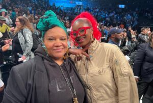 Radha Blank Instagram - A NEW YORK NIGHT!!! @nyliberty did the damn thang! 84-77!!! And I got to bare witness of this triumph with such luminaries including THEE #franlebowitz. Wow Bday week has been EPIC! Congrats to this awesome team of Warrior Kwangs! 🗽🏀⛹🏽‍♀️🪽💥