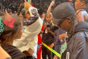 Radha Blank Instagram - A NEW YORK NIGHT!!! @nyliberty did the damn thang! 84-77!!! And I got to bare witness of this triumph with such luminaries including THEE #franlebowitz. Wow Bday week has been EPIC! Congrats to this awesome team of Warrior Kwangs! 🗽🏀⛹🏽‍♀️🪽💥