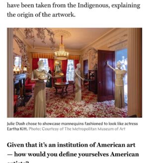 Radha Blank Instagram - Thank you @michaelaangelad and @thecut for this spotlight. Thrilled to share this space with these amazing #blackwomenartists. Showcasing #wegoodthx at @metmuseum has been such a high for me.  Trust that my mom, who made going to the met and other NY museums a big part of my coming up in NY, is dancing on a cloud right now.

Shout out to @kiernamayo for being the plug. ✨❤️✊🏽

Link in bio.

Show closes September 5.