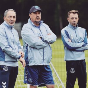 Rafael Benítez Instagram - Working hard to be ready for our first PL match against Southampton 

#EvertonFC #PremierLeague #southamptonfc #Training #Ready
