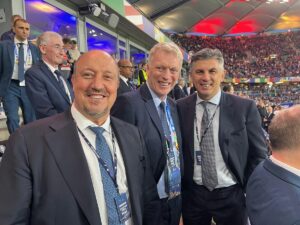 Rafael Benítez Instagram - Another two good games to watch. I had a great time in Germany, first in Hamburg and then in Berlin. 🇩🇪 

#euros #euro2024 #uefa