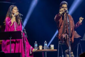Rahul Deshpande Instagram - Lot of rehearsals to prepare, lot of nerves, lot of travel and no sleep. We poured our heart into this one. I think in the end it was the immense love of five and a half thousand people who took out the best out of us and made this one to be remembered for a long time ! I thank everyone who helped us to get this right!! 
Thanks mangesh, Ashutosh and Smita for taking such good care of us ! Thank you Prakash Kaka for giving us inviting us!