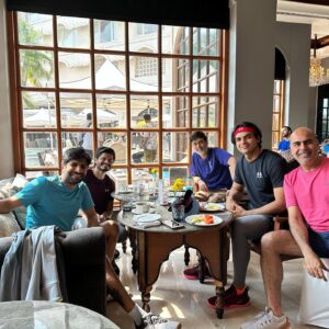 Rahul Ravindran Instagram - Breakfast with this Champion @neeraj____chopra ! This will be a fond memory for life♥️🙌🏽🙌🏽 Thank you @underarmourind  @madhurasreedhar garu and @himankduvvuru for making this happen. And was lovely bumping into you @ananddeverakonda 🤗🤗