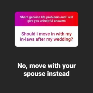 Rahul Subramanian Instagram - Share genuine problems and I will give unhelpful solutions - Miscellaneous