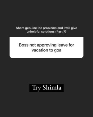 Rahul Subramanian Instagram - Excerpts from last “Share genuine problems and I will give unhelpful solutions - Part 7”

Tell me which one was your favourite 👍

Full Q&A on my story highlights