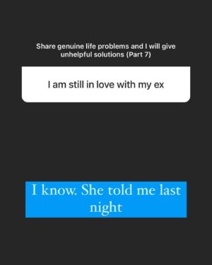 Rahul Subramanian Instagram - Excerpts from last “Share genuine problems and I will give unhelpful solutions - Part 7”

Tell me which one was your favourite 👍

Full Q&A on my story highlights