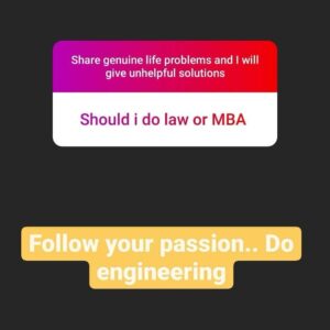 Rahul Subramanian Instagram - Share genuine problems and I will give unhelpful solutions - Miscellaneous