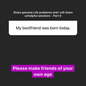 Rahul Subramanian Instagram - Share genuine problems and I will give unhelpful solutions - Miscellaneous