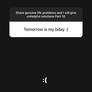 Rahul Subramanian Instagram - Share genuine problems and I will give unhelpful solutions - Blast from the past