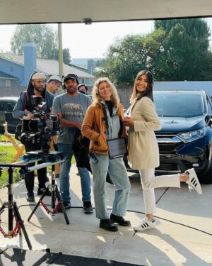 Rain Valdez Instagram - Just wrapped directing my first television pilot! 🎥✨🎬💞
After an intense 6 days I have so much to process but wanted to start with… Thank you @silash for introducing this life changing project to me 5 years ago. He asked what I thought of the script and after being brought to tears by it, I told him he had to direct it. And that I’d help find the cast. Never in my wildest dreams did I think I’d be the one directing. But I know now it was always meant to be mine. 🥰

Thank you to the visionary team @darrylstephens, @kylepuccia and @lieslwilke for entrusting me with our baby. And much much love and thanks to my rock of a DP @keitadonazu and my incredibly talented crew and cast for vibrating with me and my vision. A heighten reality of bipoc and trans joy set life. ✨

Thank you @kassiandrake (my leading man) for bringing Nico to life in a way that matched the vision I always had for him. You are truly a star. And along with your castmates you have proven that. I love you, kiddo. 

This has truly been a heart expanding experience I’ll always cherish. Thank you for the opportunity. Xx 
#onefortheteamtv